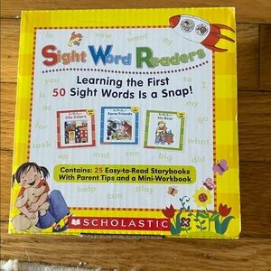 Scholastic Sight Word Readers with Yellow and Red Highlights
